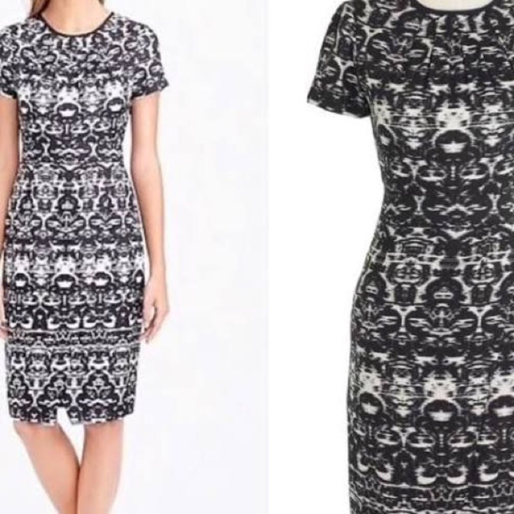 J Crew Blurred IKAT Dress